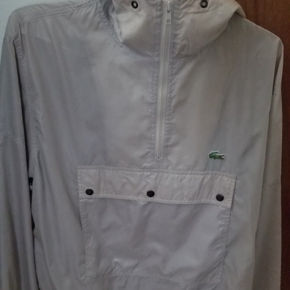 Lacoste Hoodie Windbreaker Jacket (Pullover) - Picture 3 of 7